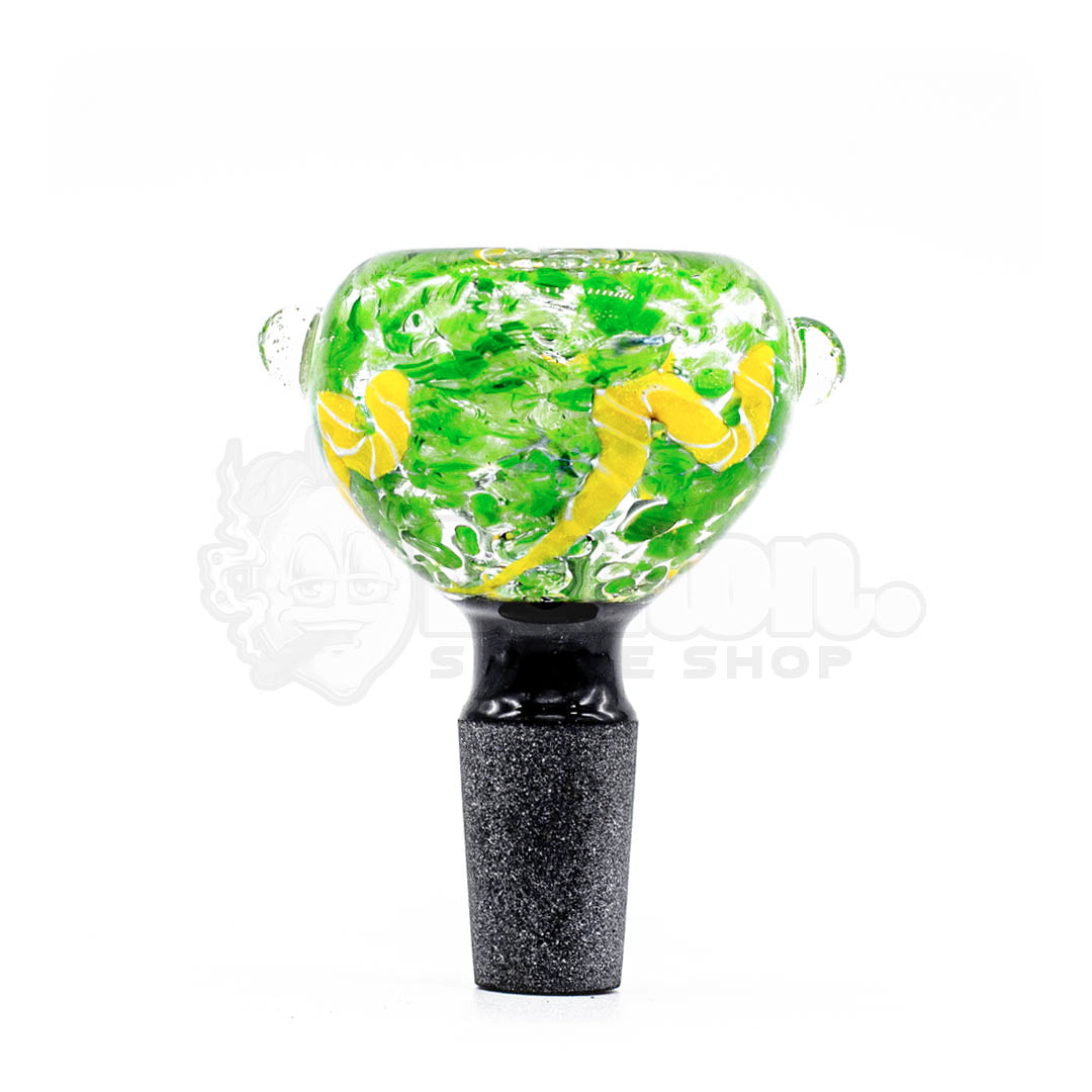 14mm Green Round Bowl Piece