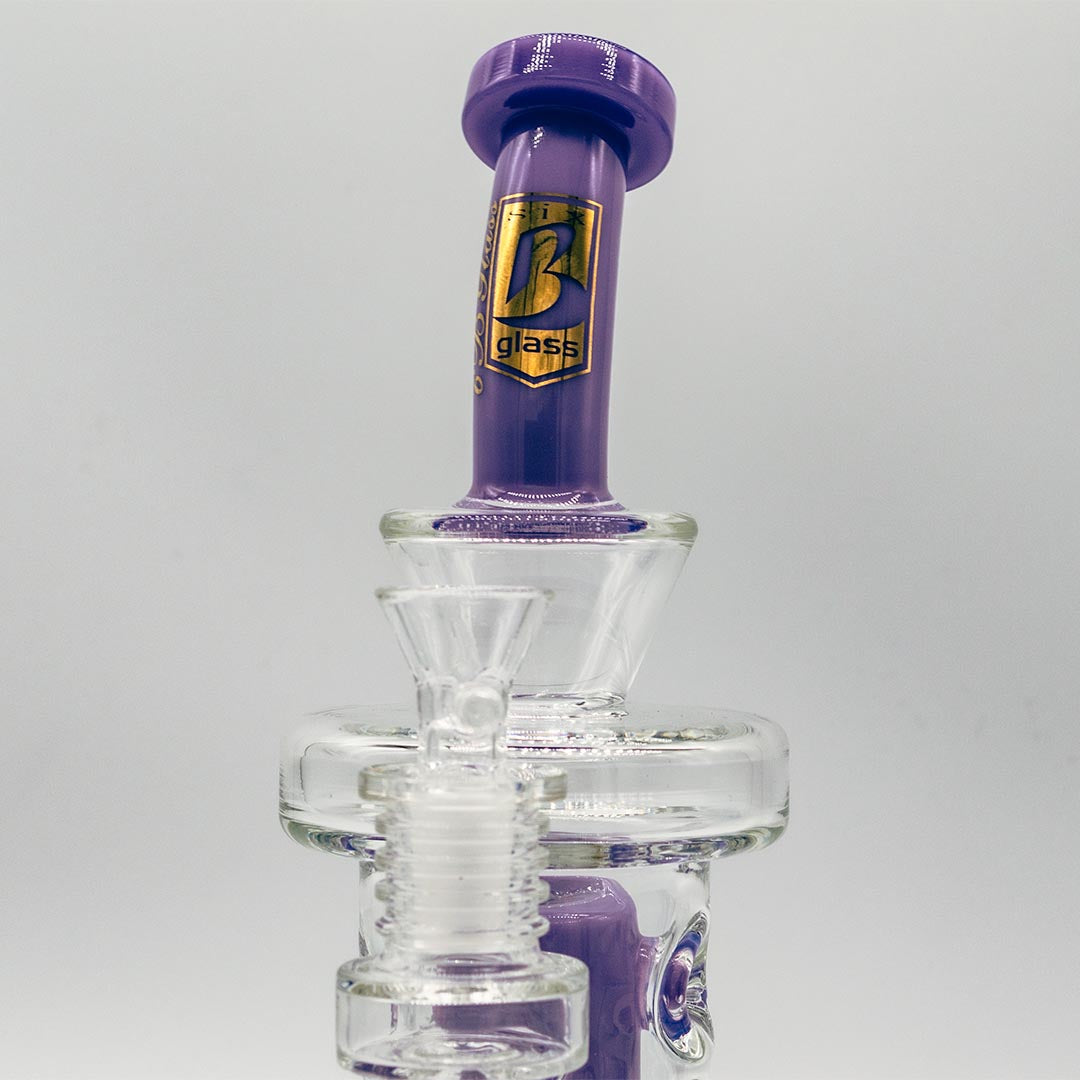 Purple Bong w/ Percolator - 6B Glass