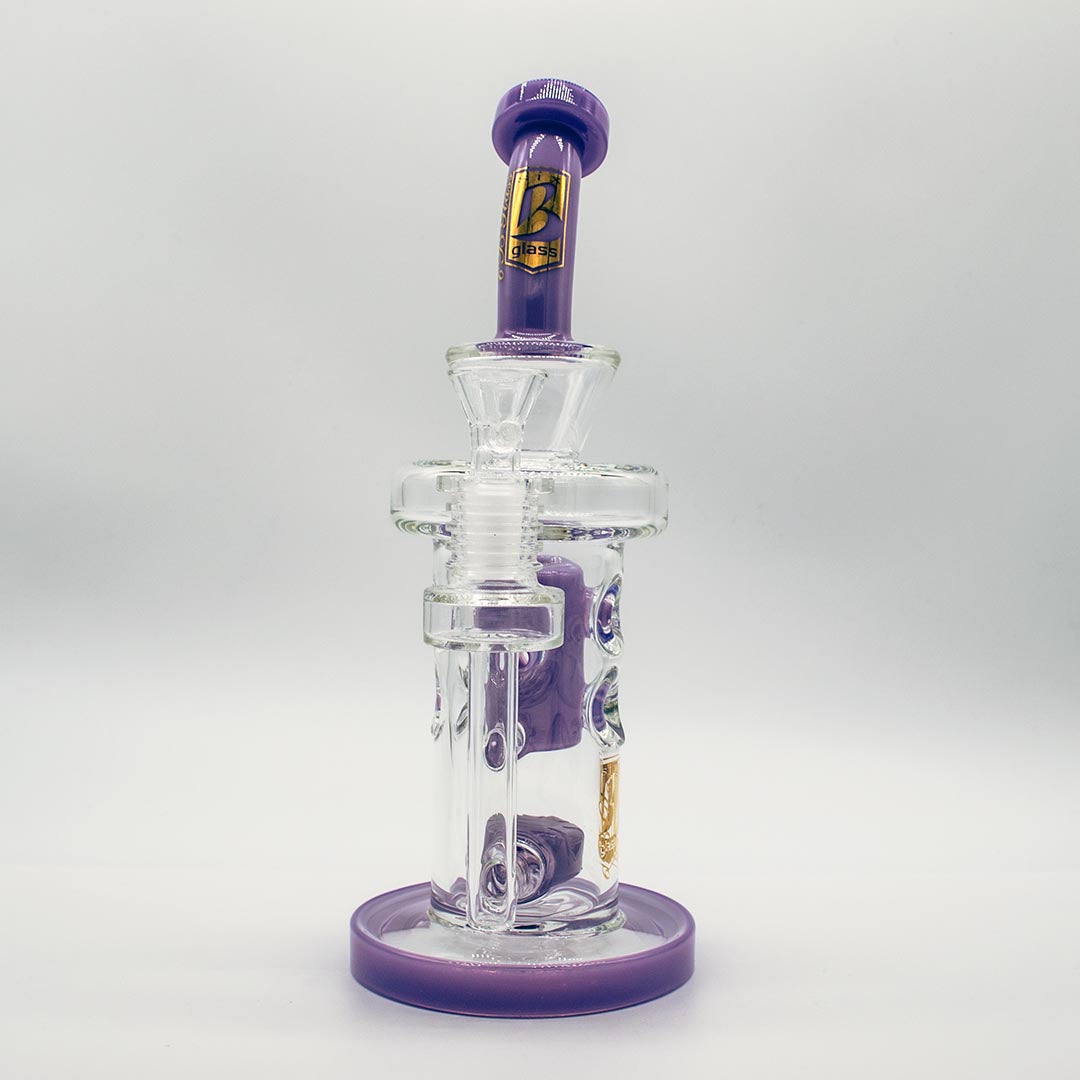 Purple Bong w/ Percolator - 6B Glass