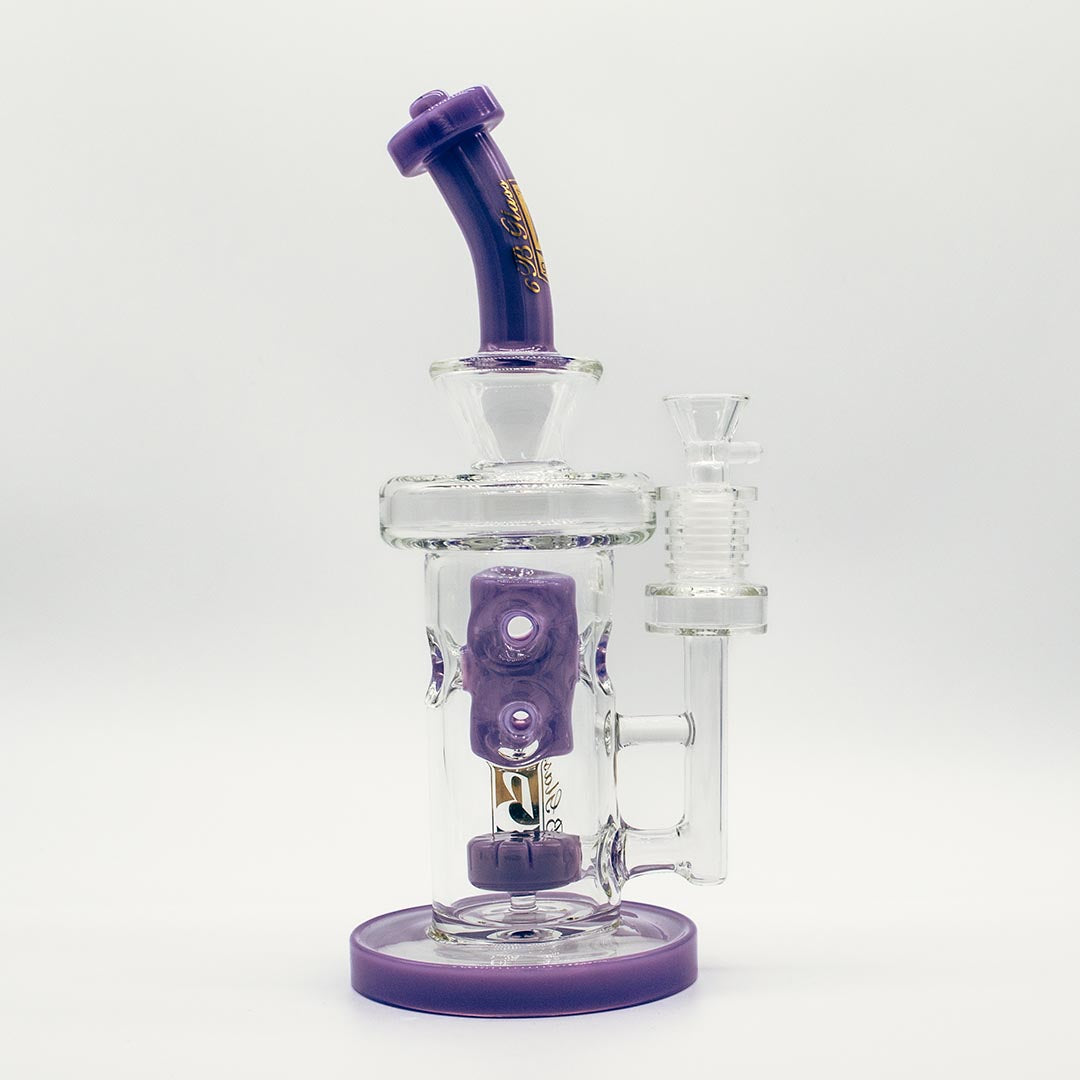 Purple Bong w/ Percolator - 6B Glass