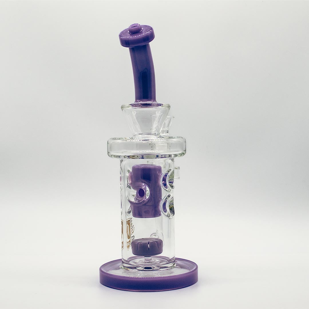 Purple Bong w/ Percolator - 6B Glass