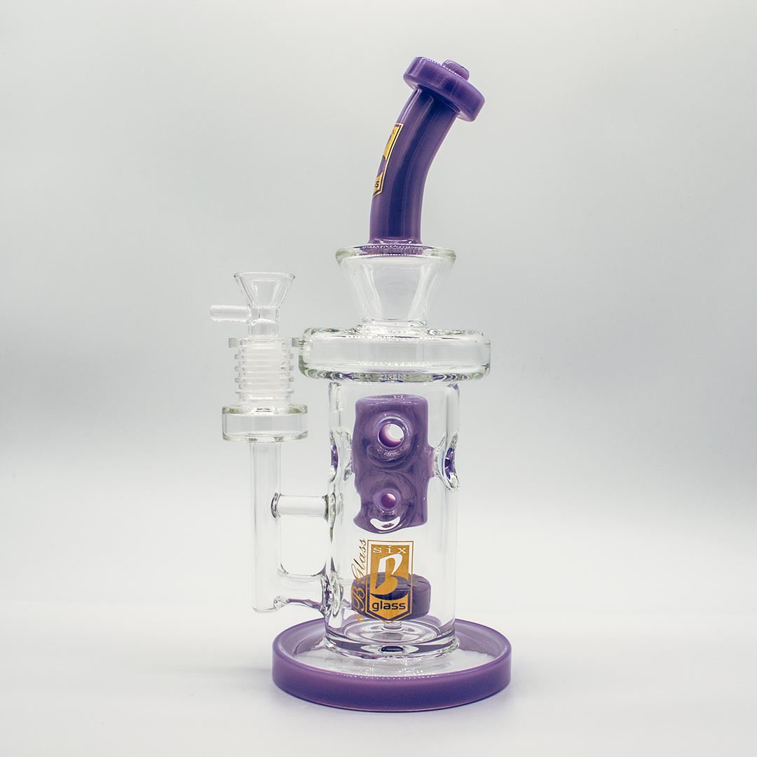 Purple Bong w/ Percolator - 6B Glass