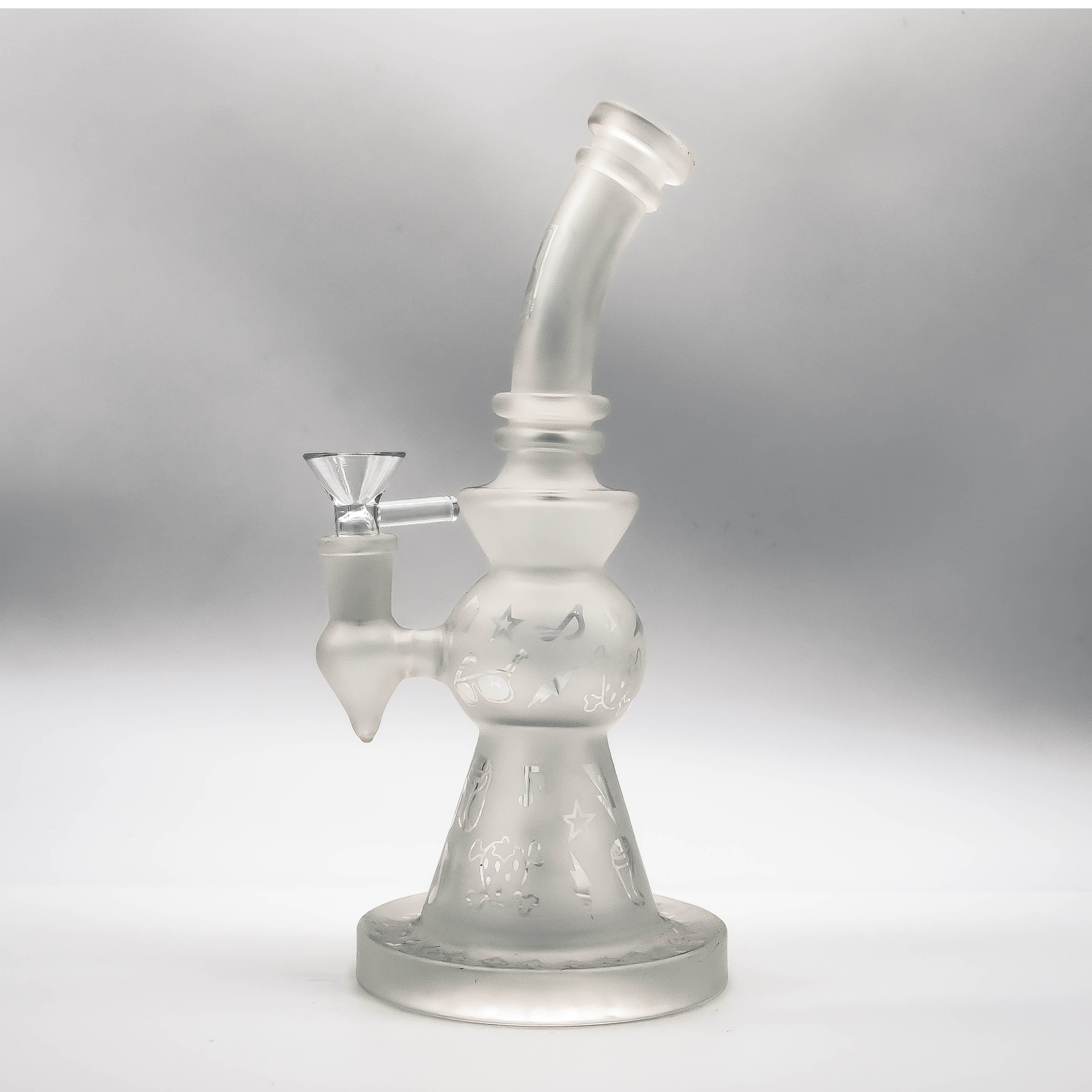 Frosted Pattern Glass Bong - 6B Glass