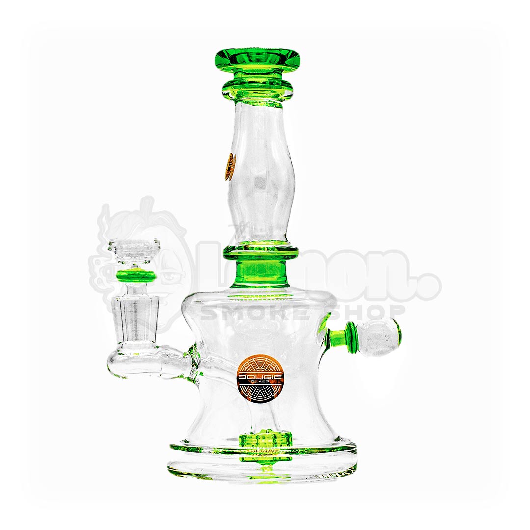 7" Squatted Hourglass Mini Bong by Bougie Glass