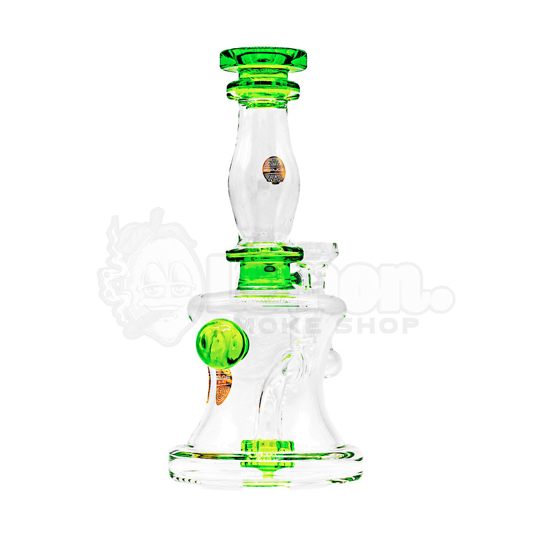 7" Squatted Hourglass Mini Bong by Bougie Glass