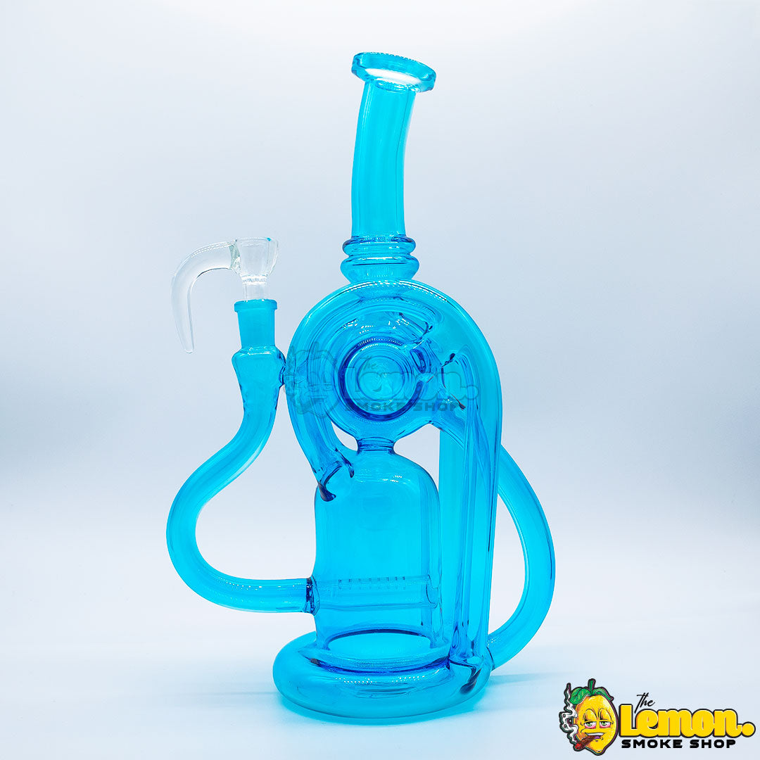 Blue Recycler Bong