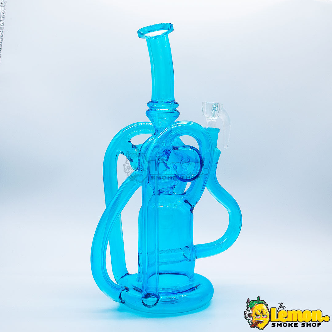 Blue Recycler Bong