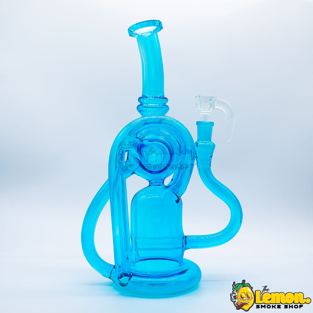 Blue Recycler Bong
