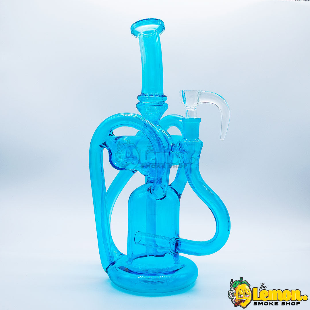 Blue Recycler Bong