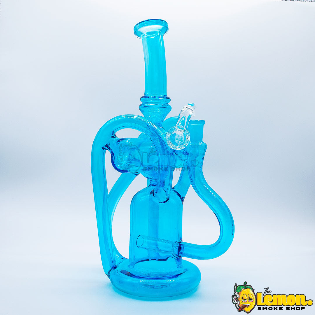 Blue Recycler Bong