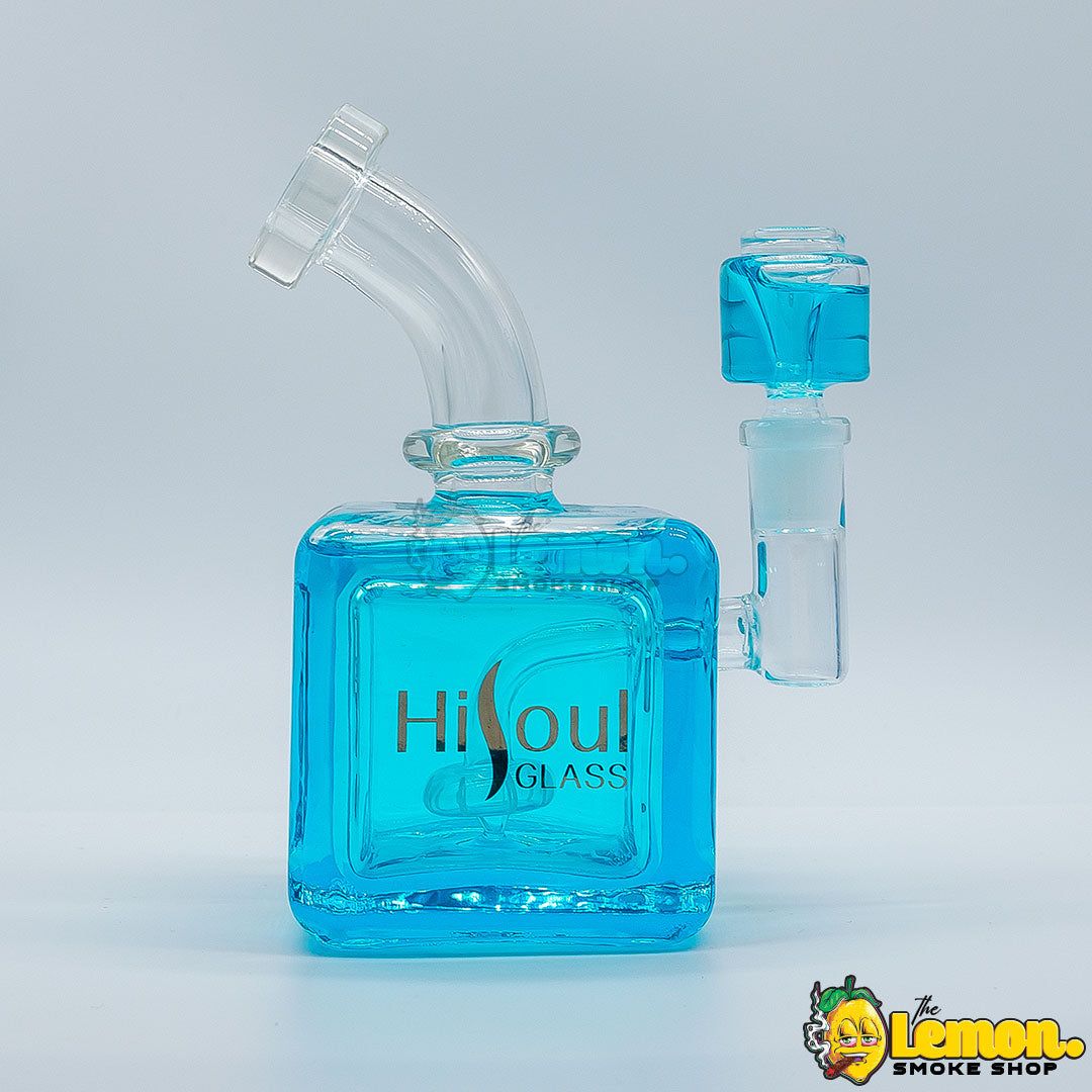 Square Glycerin Bong (Blue and Green)