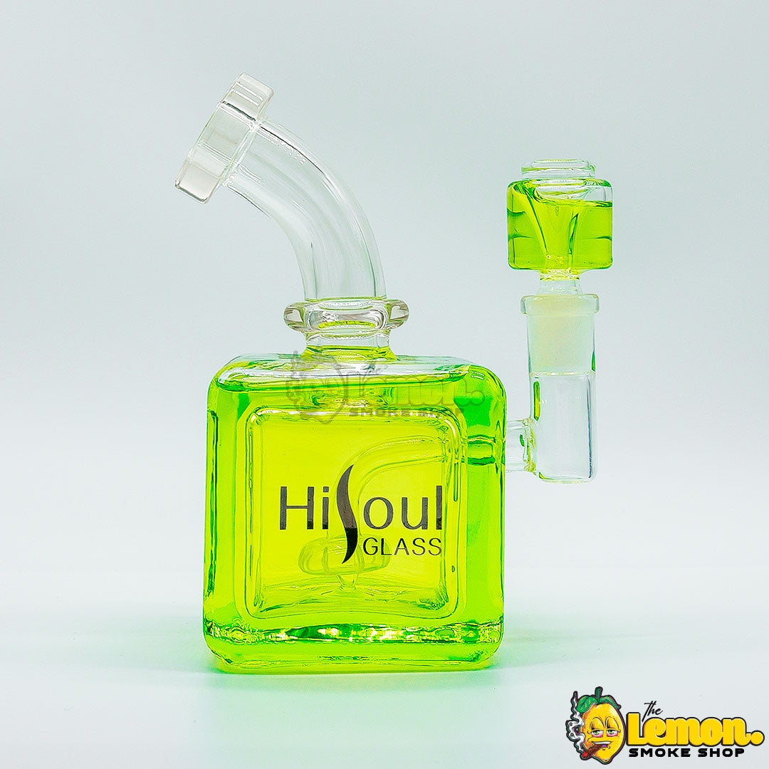 Square Glycerin Bong (Blue and Green)