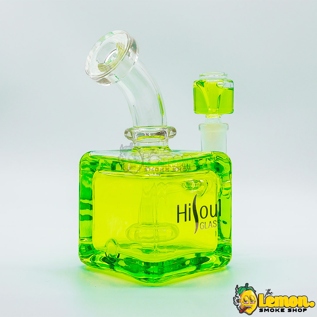 Square Glycerin Bong (Blue and Green)