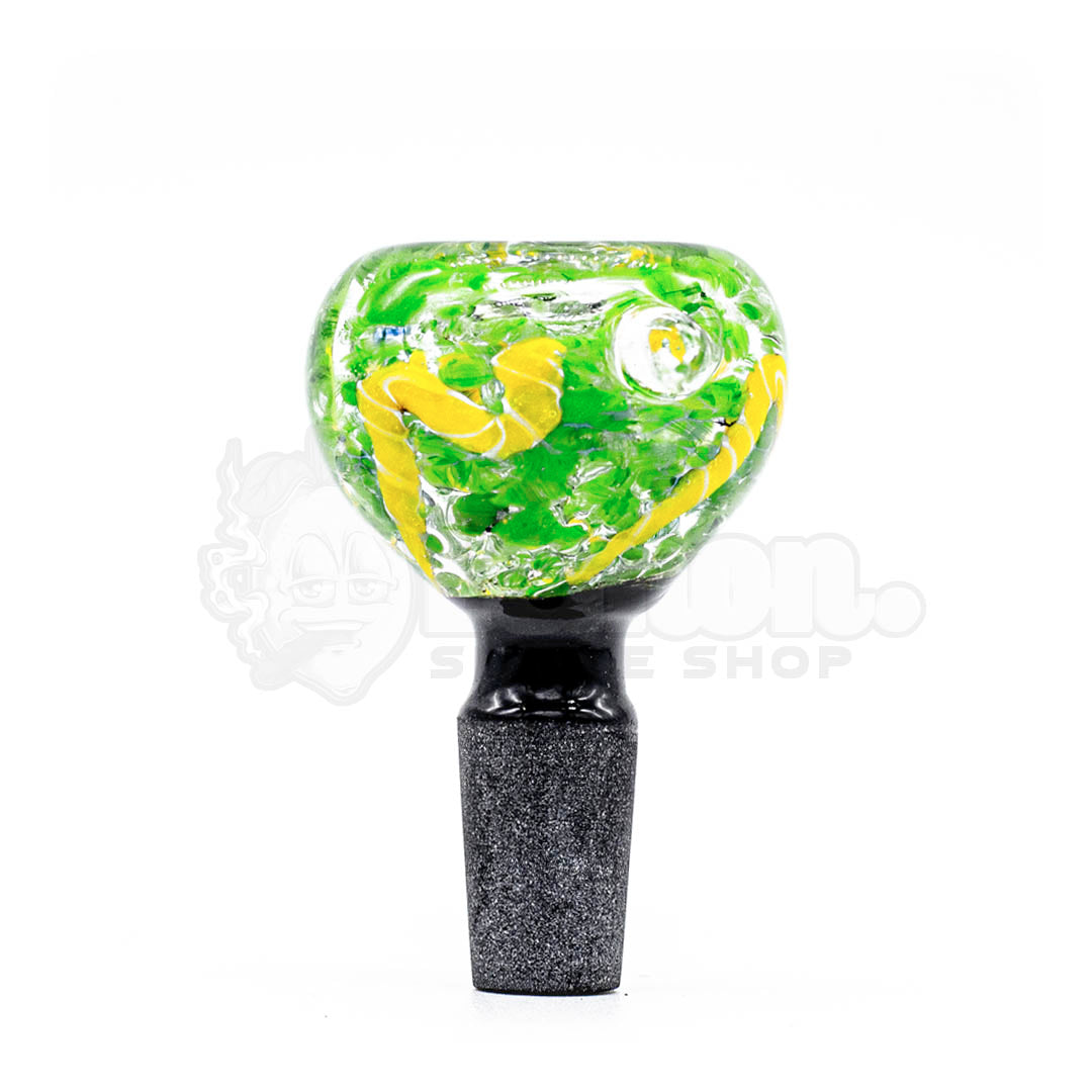 14mm Green Round Bowl Piece