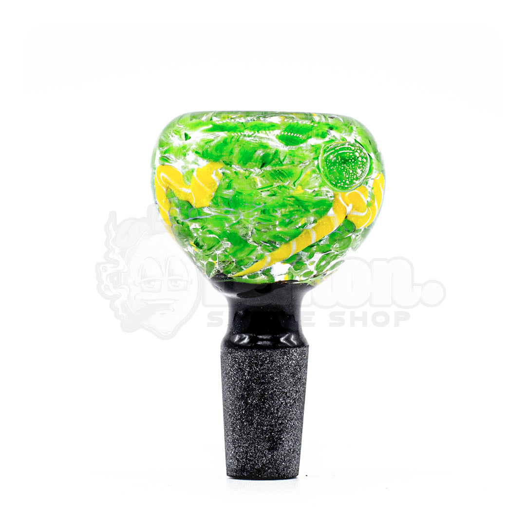 14mm Green Round Bowl Piece